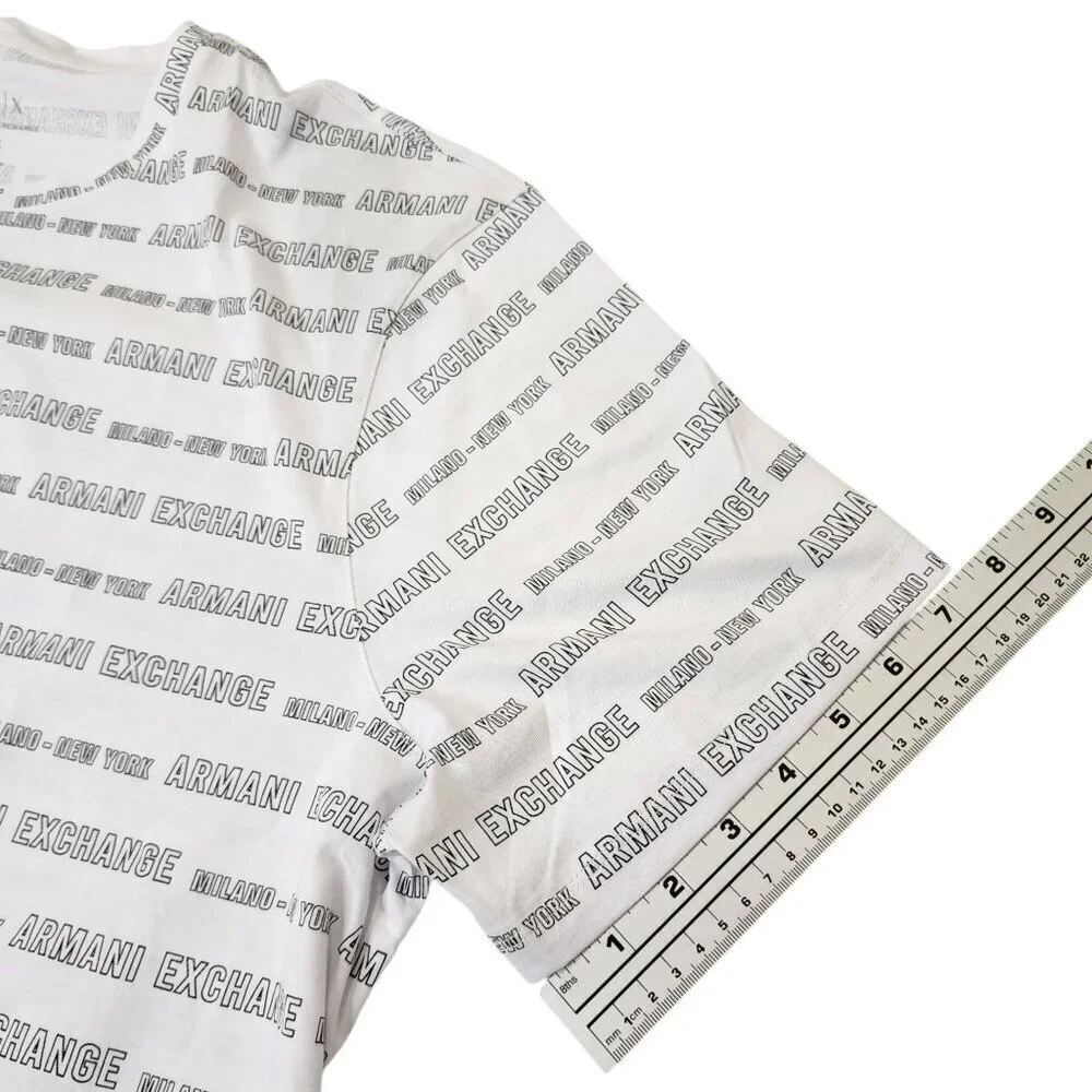 Armani Exchange Men's T-Shirt Short Sleeve Disinger‎ Milano NY White XXL